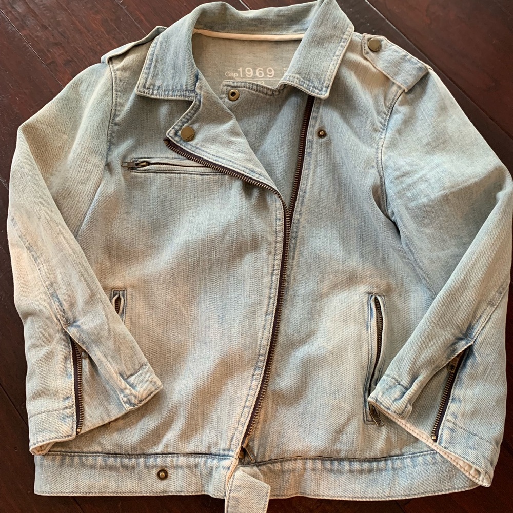 GAP Denim Biker Jacket